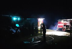 Sudegę Vitalijos Jonikytės &scaron;eimos ūkiniai pastatai