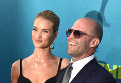 Rosie Huntington-Whiteley ir Jasonas Stathamas