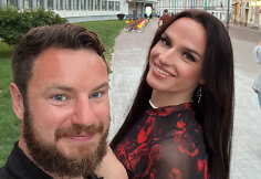 Zofija Krocaitė su sužadėtiniu Luke'u