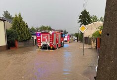Liūties užpilta Dzialo&scaron;yno vietovė Lenkijoje
