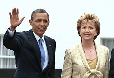 JAV prezidentas Barackas Obama ir Airijos prezidentė Mary McAleese