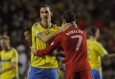Cristiano Ronaldo ir Zlatanas Ibrahimovičius