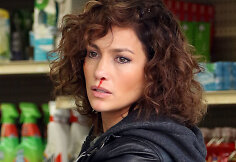Jennifer Lopez serialo „Shades of Blue“ filmavimo aikštelėje