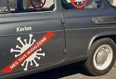 &bdquo;Boružėlė&ldquo; ZAZ 965 vardu Karlas  &ndash; agitacinis ginklas su korona virusu