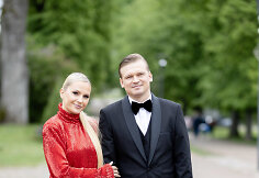 Ineta ir Ąžuolas Žvaguliai susituokė Kernavės bažnyčioje