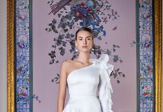 Agnės Deveikytės kurta vestuvinė suknelė