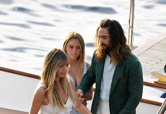 Heidi Klum ir Tomo Kaulitzo prie&scaron;vestuvinio vakarėlio akimirka