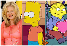 Nancy Cartwright, įgarsinanti Bartą Simpsoną, Nelsoną, Ralfą Bizūną ir kt.