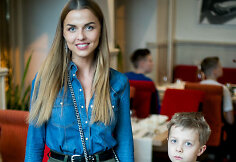 Vaida Skaisgirė su sūnumi