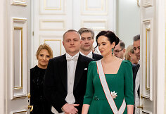 Premjerė I.Ruginienė dalyvavo valstybinėje vakarienėje Danijos Karaliaus ir Karalienės garbei