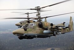 Rusijos kariuomenėje naudojamas sraigtasparnis „Ka-52“