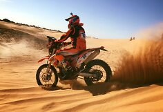 Motociklininkas Arūnas Gelažninkas Merzouga ralyje