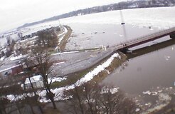 На западе Литвы несколько деревень подтоплены в результате паводка