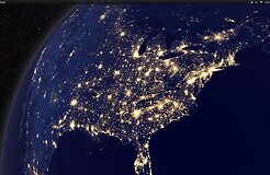 Земля как &laquo;черный мрамор&raquo;: ученые NASA опубликовали потрясающие ночные виды планеты из космоса