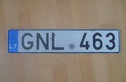 Rastas automobilio valstybinis numeris