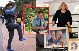 Prane&scaron;ė netikėtą žinią apie Palangos gatvės &bdquo;personažus&ldquo; &ndash; &scaron;okėją Mindaugą, fotografą su papūga ir dailininkę