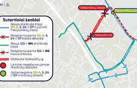 Gedvydžių gatvėje Vilniuje keisis eismas: prasideda antrasis pavir&scaron;inių nuotekų tinklo rekonstrukcijos etapas  