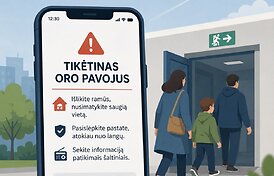 Svarbiausi patarimai: kaip elgtis pastebėjus droną, gavus perspėjimą apie oro pavojų ar radus įtartiną daiktą?