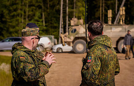 NATO brigada rengia karines pratybas Daugpilyje