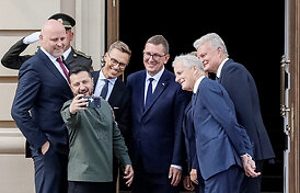 Prezidentas Kyjive ragina ES kuo greičiau priimti 22-ąjį sankcijų Rusijai paketą