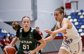 Europos čempionatą U-16 rinktinė uždarė pergale ir Grunkytės trigubu dubliu