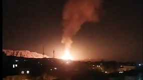 Irano dujotiekyje nugriaudėjo sprogimai ir įsiplieskė gaisras
