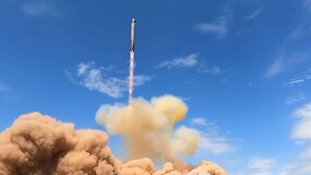 Rusijos gynybos ministerija skelbia vaizdus su esą &bdquo;Sarmat&ldquo; raketos bandymu