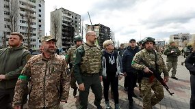 I.Šimonytė apsilankė Ukrainoje: sugriautų miestų vaizdai atskleidžia tikrąjį Rusijos veidą