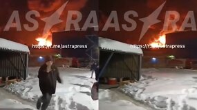 Rusijos naftos perdirbimo gamyklą Didžiuosiuose Lukuose atakavo de&scaron;imtys dronų