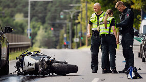 Motociklo avarija Narbuto gatvėje
