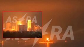 Galingos liepsnos Novorosijsko naftos terminale &ndash; Rusijos uostui smogė dronai