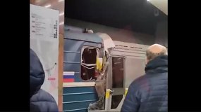 Maskvos metro susidūrė du traukiniai