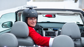Kalėdinis pasivažinėjimas po Alytų kabrioletu „Chrysler Sebring“