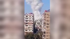 Sirijos žiniasklaida: Izraelio aviacija smūgiavo gyvenamajam pastatui Damaske
