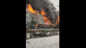 Rusijos viešbutyje kilo siaubingas gaisras