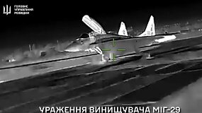 Ukrainos karinė žvalgyba sunaikino Rusijos naikintuvą MiG-29 Kryme