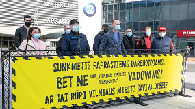 Sostinėje mitinguoja „Vilniaus viešojo transporto“ darbuotojai: tikisi didesnių atlyginimų ir geresnių darbo sąlygų