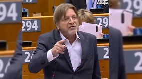 G.Verhofstadtas: skandalinga, kad nesugebama priimti sprendimo nusiųsti Ukrainai kelias priešraketines sistemas
