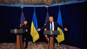 &bdquo;Galbūt esame labai arti&ldquo;: Trumpas tvirtina, kad derybose su Zelenskiu padaryta didelė pažanga