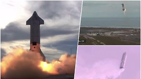 Po sėkmingo skrydžio ir nusileidimo staiga sprogo „SpaceX“ raketa