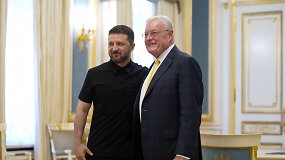 Volodymyras Zelenskis sako surengęs produktyvų susitikimą su Keithu Kelloggu