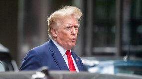 Beprecedentis atvejis JAV istorijoje: eksprezidentui D.Trumpui &ndash; kaltinimai baudžiamojoje byloje