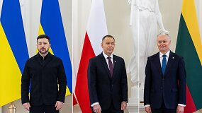 Bendra Lietuvos, Ukrainos ir Lenkijos prezidentų spaudos konferencija