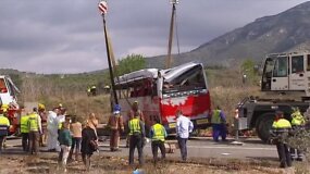 Ispanijoje per autobuso avariją žuvo 13 žmonių