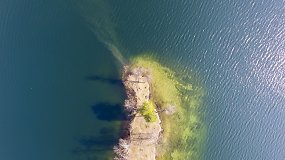 Galvės ežero ir jo salų grožis iš paukščio skrydžio kelia pasigėrėjimą