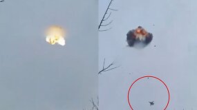 Ukrainos karinės oro pajėgos parodė, kaip F-16 numu&scaron;ė rusų &bdquo;Shahed&ldquo;