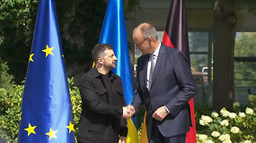 Zelenskis atvyko į Berlyną prie&scaron; Trumpo ir Putino susitikimą