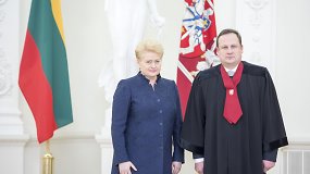 Prokuroro Evaldo Pašilio priesaika Prezidentūroje