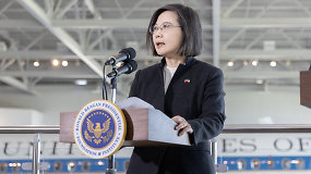 Taivano lyderė JAV dėkojo už tvirtą palaikymą, netrukus po to – Kinijos atsakas