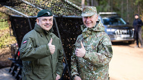 V.Rupšys džiaugėsi pratybų vieta ir dydžiu, aptarė NATO planą ir saugumą regione
